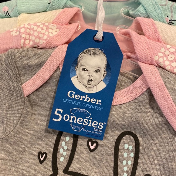 🔴 5 for $25 Bunny 5 Onesie Pack - Picture 7 of 8
